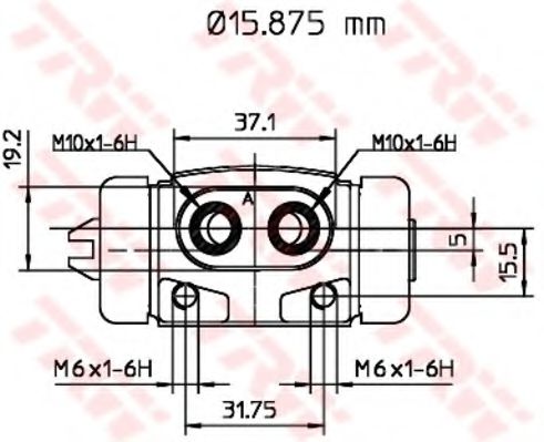 Рабочий тормозной цилиндр TRW BWB144 Рабочий тормозной цилиндр TRW BWB144