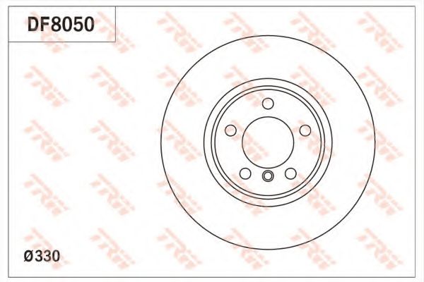 Тормозной диск TRW DF8050