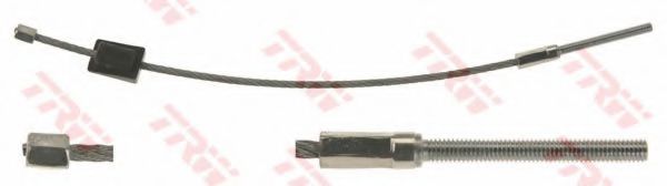 Трос ручного тормоза TRW GCH496