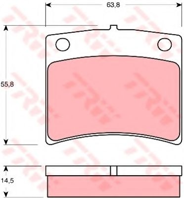 Тормозные колодки trw GDB1011