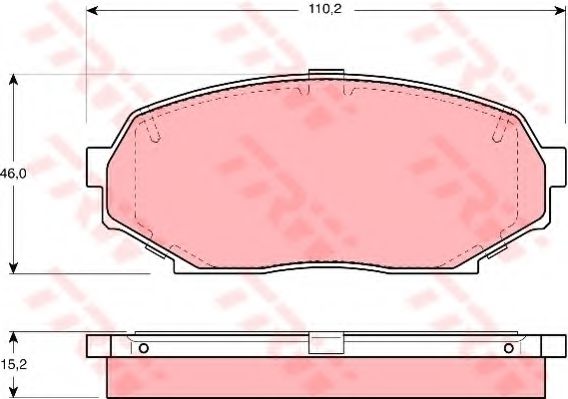 Тормозные колодки TRW GDB1028