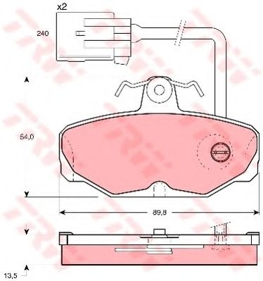 Тормозные колодки TRW GDB1035