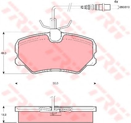 Тормозные колодки TRW GDB1039