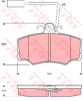 Тормозные колодки TRW GDB1045