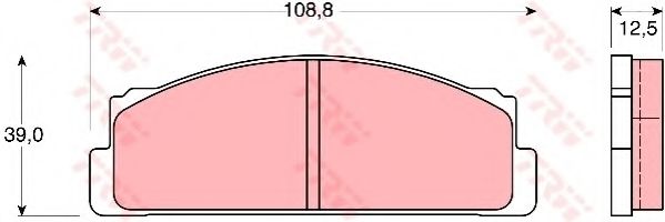 Тормозные колодки TRW GDB105