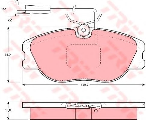 Тормозные колодки TRW GDB1058