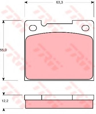 Тормозные колодки TRW GDB1066