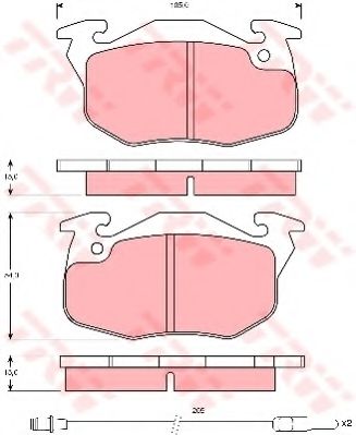 Тормозные колодки TRW GDB1079