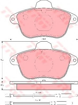 Тормозные колодки TRW GDB1085