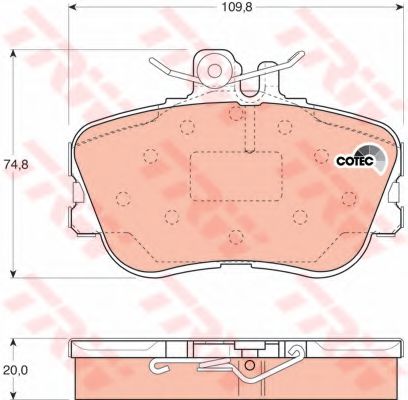 Тормозные колодки TRW GDB1094