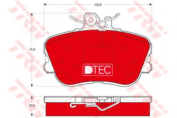 Тормозные колодки TRW GDB1094DTE