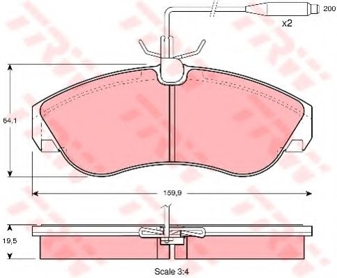 Тормозные колодки TRW GDB1106