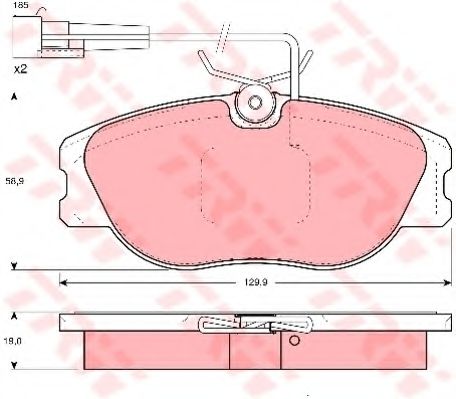 Тормозные колодки TRW GDB1117