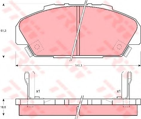 Тормозные колодки TRW GDB1137