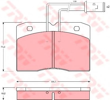 Тормозные колодки TRW GDB1152
