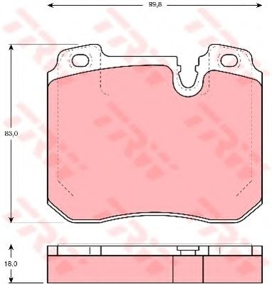 Тормозные колодки TRW GDB1161