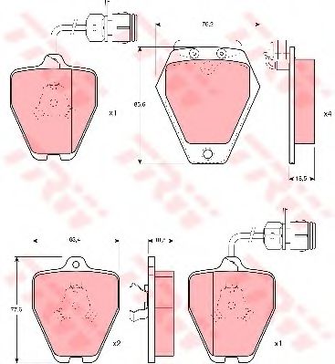Тормозные колодки TRW GDB1162