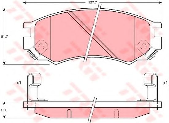 Тормозные колодки TRW GDB1175