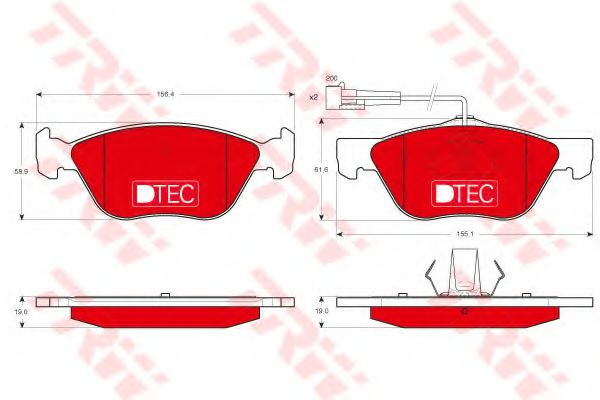 Тормозные колодки TRW GDB1212DTE