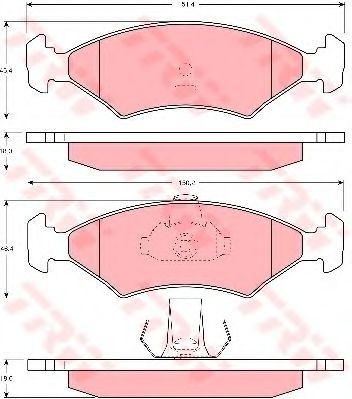 Тормозные колодки TRW GDB1222