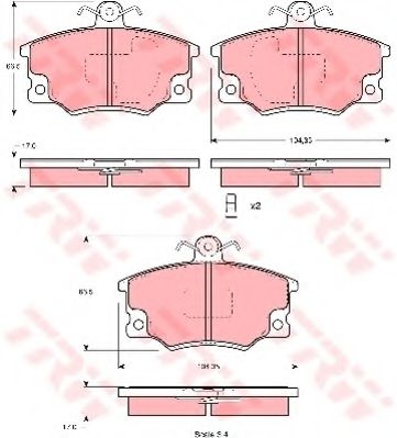 Тормозные колодки TRW GDB1223