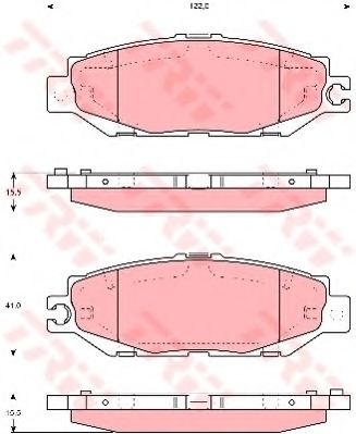 Тормозные колодки TRW GDB1240