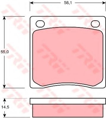 Тормозные колодки TRW GDB126