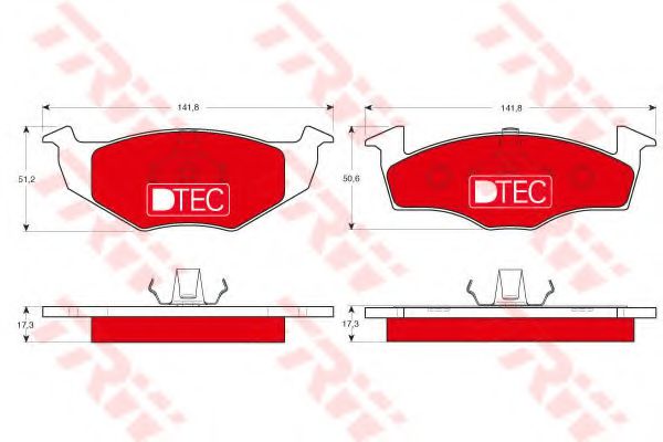 Тормозные колодки TRW GDB1274DTE