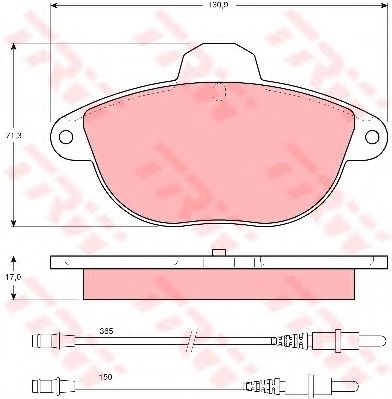 Тормозные колодки TRW GDB1301