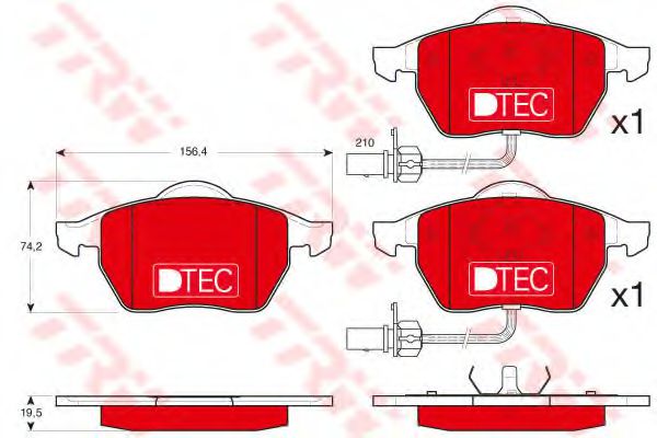 Тормозные колодки TRW GDB1307DTE