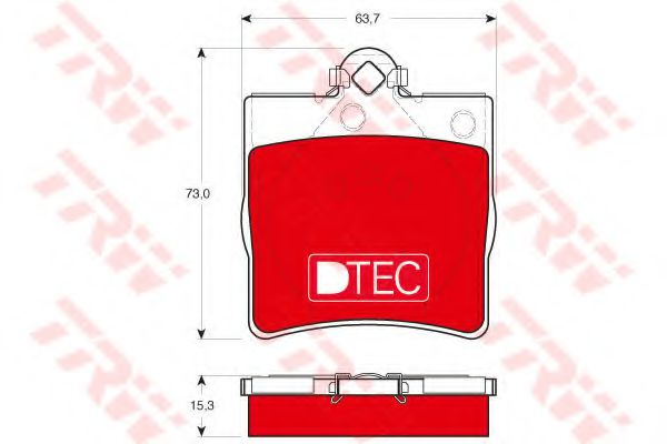 Тормозные колодки TRW GDB1335DTE