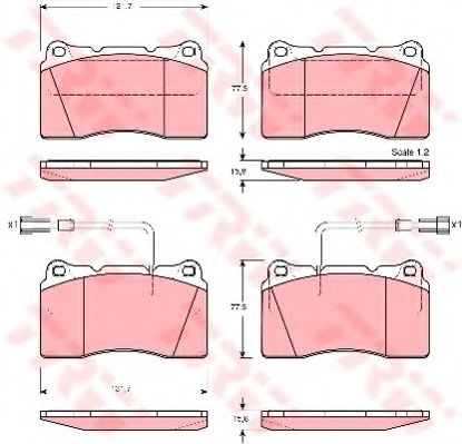 Тормозные колодки TRW GDB1363