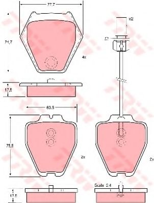 Тормозные колодки TRW GDB1381