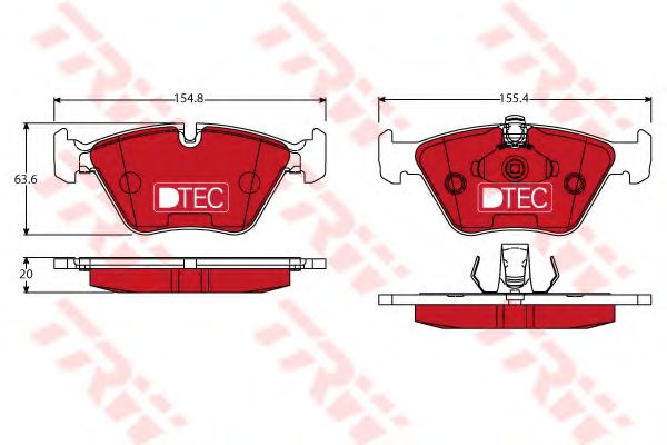 Тормозные колодки TRW GDB1404DTE