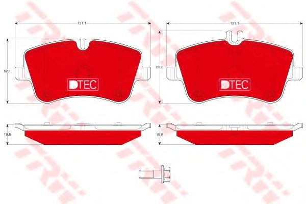 Тормозные колодки TRW GDB1413DTE