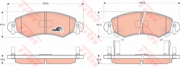 Тормозные колодки TRW GDB1420
