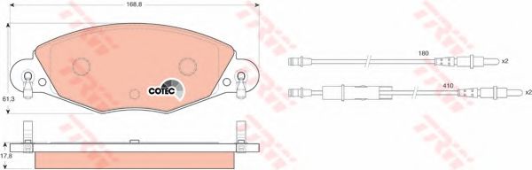 Тормозные колодки TRW GDB1449