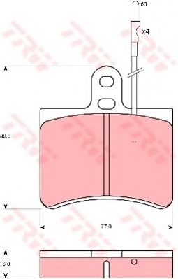 Тормозные колодки TRW GDB145