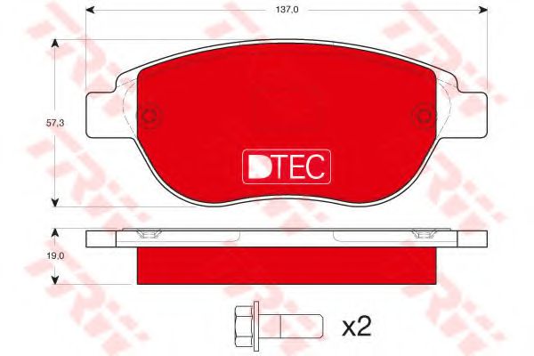 Тормозные колодки TRW GDB1464DTE