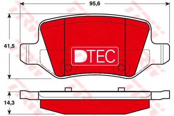 Тормозные колодки TRW GDB1481DTE