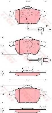 Тормозные колодки TRW GDB1488