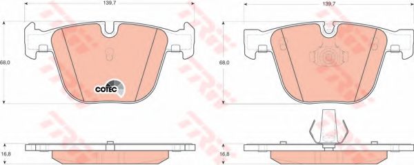 Тормозные колодки TRW GDB1502