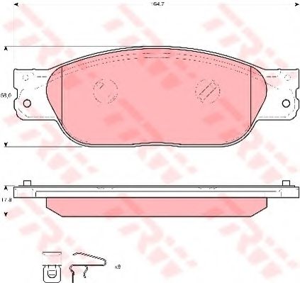 Тормозные колодки TRW GDB1510