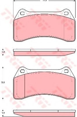 Тормозные колодки TRW GDB1512
