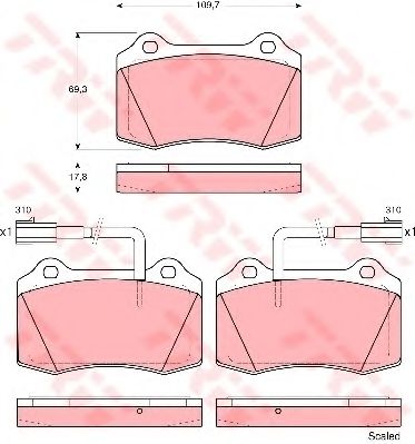 Тормозные колодки TRW GDB1519