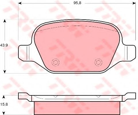 Тормозные колодки TRW GDB1520