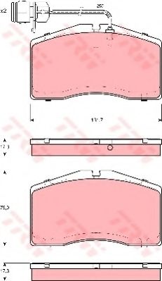 Тормозные колодки TRW GDB1523