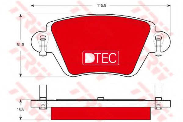 Тормозные колодки TRW GDB1525DTE