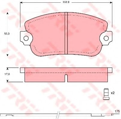 Тормозные колодки TRW GDB154