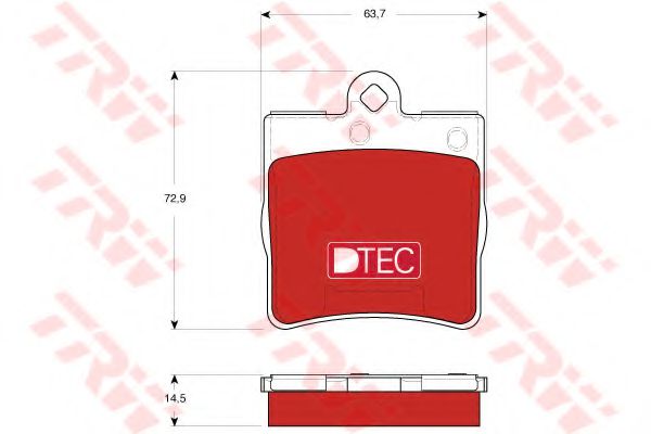 Тормозные колодки TRW GDB1545DTE